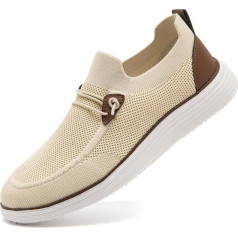 CAIQDM Удобные мокасины для мужчин, удобные для кожи, нескользящие стельки, прогулки, повседневная обувь, ретро-мода, легкие и дышащие, открыты