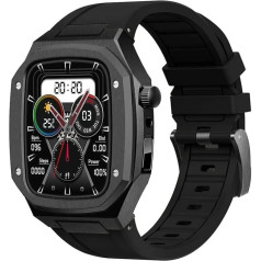 NEYENS Нержавеющая сталь корпус часов силиконовый Band для Apple Watch серии 9 8 7 6 5 4 SE замена корпуса часов Watch Band Mod Kit для iWatch серии 45 мм 44 мм аксессуар