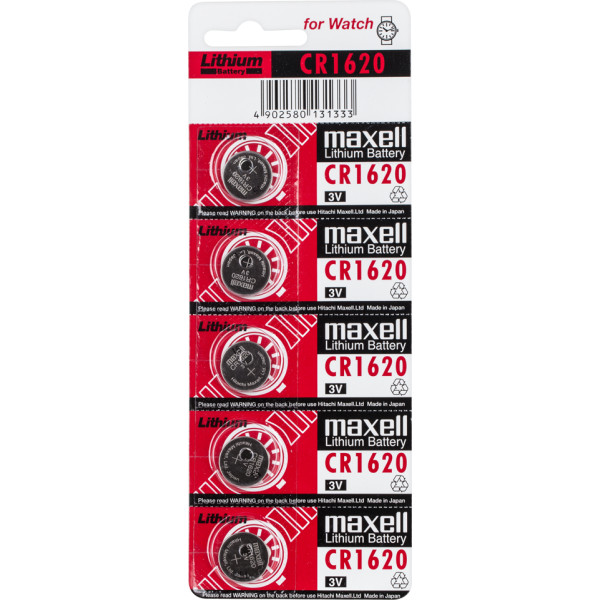 Maxell Батарейка CR1620 5шт/блист.