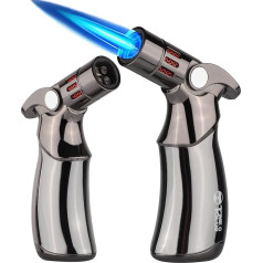 Бутановый газовый факел с регулируемой блокировкой безопасности пламени для выпечки крем-брюле, запекания, десертов и жарки - бутановый га