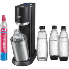 SodaStream Электрический карбонизатор воды E-Duo с быстроразъемным баллоном CO2 Включает 1 x 1 литровую стеклянную бутылку и 2 x 1 литровую пластикову
