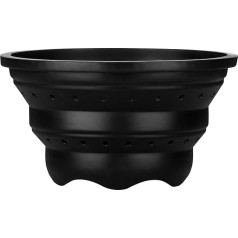 Дуршлаг Premier Housewares, силиконовый, черный, 20 x 20 x 11 см