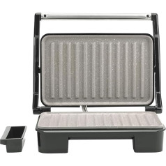 Гриль Salter Marblestone Health, панини с антипригарным покрытием, не требует масла, плавающая петля, автоматический контроль температуры, съемный лот