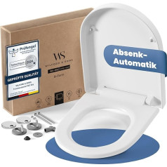 Туалетное сиденье с механизмом Soft-Close D/O Shape Duroplast White - Туалетная крышка съемная Soft Close Quick Release Easyclean Toilet Seat
