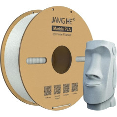 Мраморный PLA для 3D принтера, 1 кг 1,75 мм PLA мраморного цвета 1,75 мм +/-0,01 Точность Размерные материалы для 3D печати Подходит для FDM 3D принтера или 
