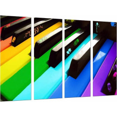 Современное настенное искусство fotografico Buttons Piano Colours 131 x 62 см, - арт. 26765