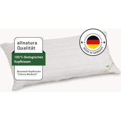 Allnatura Хлопковая подушка Cotona-Medicott 40 x 80 см Победитель теста - 100% органический хлопок Идеально подходит для аллергиков, людей с боковыми и задн