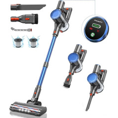 Аккумуляторный пылесос 400 Вт/30000 Па, аккумуляторный пылесос 45 мин, сверхтихий аккумуляторный пылесос, ультралегкий пылесос с щеткой против 