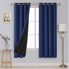 Штора блэкаут Deconovo из льна. 175x140