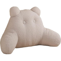 Mingfuxin Подушка для чтения для детей и взрослых, подушка для чтения для кровати и дивана, подушка для поддержки спины со съемным чехлом, мягка