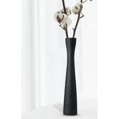 Черная керамическая ваза для цветов 41,5 см высокая тонкая ваза для цветов ваза ручной работы современный минималистский стиль украшения дл