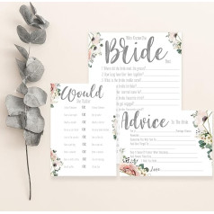 Игры для девичника 3 в 1 Игры для девичника Бохо Цветочный дизайн Аксессуары для девичника (HPPD3in1Boho)