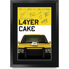 HWC Trading Layer Cake Daniel Craig Gifts Printed Signed Autograph Photo for Fans of Movie Memorabilia - A3 Framed