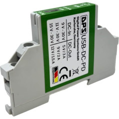 DIN Rail Источник питания 5V 9V 12V 3A USB-C PD 3.0 15-20W - 9V-30V Вход DC Step Down Источник Питания Умный Дом, Умный Счетчик, Планшет, Pi