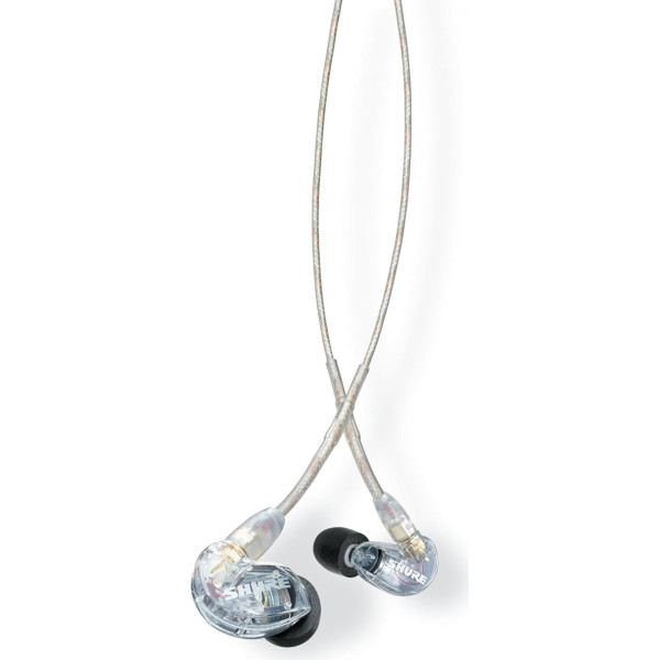 Shure SE215-CL Clear In-ear Headphones - Наушники (внутриканальные проводные, 22 - 17500 Гц 107 дБ 20 Ом, прозрачные)