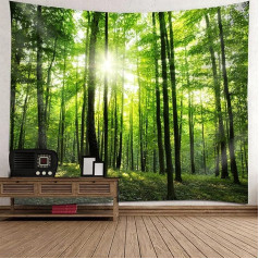 Beydodo настенный висит гобелен лес настенный занавес большой 260 х 240 см природа мотив настенный гобелен гобелен настенный полотенце спальня д