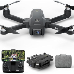 Дрон с камерой 4K, GPS дрон с SD картой, бесщеточный мотор, дрон с камерой для взрослых, 4K, 5G WiFi передача, GPS дрон следует за мной, легкий и складно