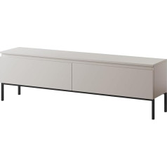 Selsey Bemmi ТВ тумба низкая с черными ножками бежевая 150 см
