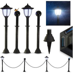 Солнечный фонарь для сада 300 см Солнечные фонари для наружного использования с 2 солнечными фонарями Открытый сад украшения пластиковый за