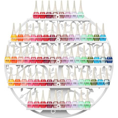 FullBerg 5-ярусная металлическая стойка для лака для ногтей Хранение лака для ногтей Настенная полка Круглый Организатор эфирных масел Аромат