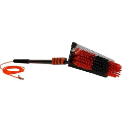 Genius Набор телескопических щеток с гидроочистителем из 6 частей, телескопическая штанга с щеткой, длина 7 метров, для стекол, крыш, автомобил