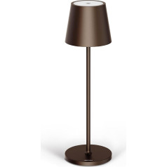 Stilosa Classica 3 - Диммируемая светодиодная настольная лампа на батарейках IP54 в помещении и на улице - перезаряжаемая - теплый цвет света - дизайне