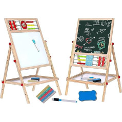 Детская доска 4 в 1, 39 x 32 см, доска для рисования, письменная школьная доска для детей от 3 лет, многофункциональная двусторонняя доска для ри