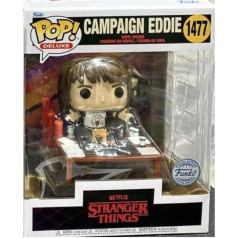 Funko Pop Deluxe! TV: Stranger Things S4 - Campaign Eddie (Exc) Collectible Vinyl Figure - Gift Idea - Official Merchandise - Toy for Children and Adults - Model Figure for Collectors and Display