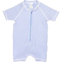 RuggedButts Baby Toddler Striped Rashguard UPF 50+ Sun Protection One Piece Swimsuit