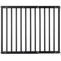 Дверные и лестничные ворота, строительный набор для самостоятельной сборки, винтовые, выдвижные 63-103,5 см, черные