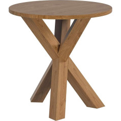 ‎Movian Amazon Brand - Movian Круглый приставной столик, 50 x 50 x 44,8 см, массив дуба / древесноволокнистая плита средней плотности / шпон дуба / шпон окуме