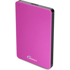 Sonnics 1TB Rose Внешний портативный жесткий диск USB 3.0 с супербыстрой скоростью передачи данных для использования с Windows PC, Mac, Xbox One и PS4 Fat32