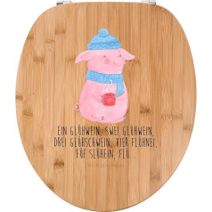 Mr. & Mrs. Panda Motif Toilet Seat Lallelnende Mulled Pig - подарок, изречение, сиденье для туалета, Санта Клаус, зима, рождественский рынок, адвент, сочельник, Brunken