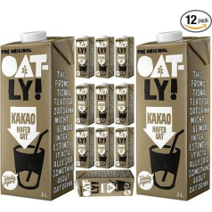 Oatly Oat Drink Cocoa Oat Drink 1000 мл x 12 шт [гарантия свежести] + pufai