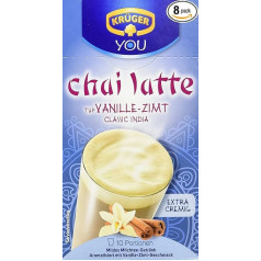 Чайный напиток Kruger Chai Latte Vanilla Cinnamon Milk Tea Drink, упаковка из 8 (8 x 250 г)