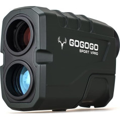 Gogogo Sport Vpro Laser Rangefinder Hunting 1100 m, охотничий дальномер 6X Magnification с измерением скорости, наклона, сканирования, перезаряжаемый с отверстием для шт