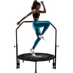 Эластичный батут FFitness Диаметр 102 см 40 дюймов Прыжки на батуте для фитнеса Складной регулируемый по высоте батут для взрослых и детей