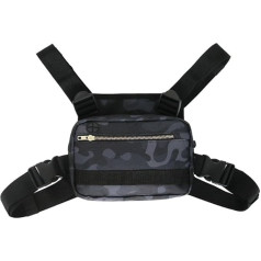 Сумка на грудь HUSHUI, водоотталкивающая сумка, практичный нагрудный рюкзак, бег, держатель мобильного телефона, жилет, нагрудная сумка для по