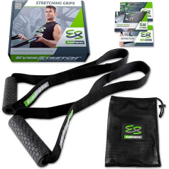 EverStretch Stretch Grips от Premium - оборудование для растяжки для спортсменов. Растягивающиеся ремни позволяют достичь невозможных положений без диск