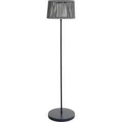 Lumisky Solar Floor Lamp Polyrattan Grey LED Warm White Высота 145 см