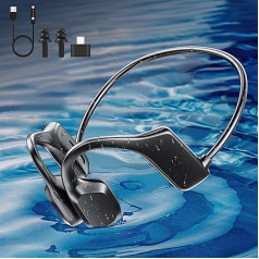HONGNIX костный звук наушники Bluetooth 5.3 наушники беспроводной, IP68 Водонепроницаемый наушники плавание, 32 ГБ костный звук наушники, MP3-плеер с нау