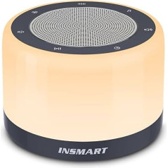INSMART Машинка с белым шумом для малышей с ночным светом, помощь при засыпании для малышей, звуковая машинка с белым шумом для малышей и взрос