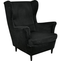 Mingfuxin крыло стул чехол, 2-Piece Set Stretch крыло стул подушка диван Slipcovers, бархат кресло броски крылья спинки стула чехлы мебель протектор для гост