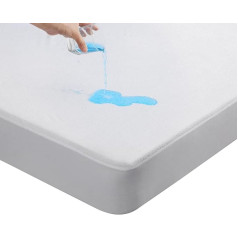 Beedsooth Mattress Protector 160 x 200 cm Waterproof, Bamboo Soft and Skin-Friendly Moisture Protection 160 x 200 cm, Anti-Dust Mite Mattress Protector