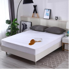 M-bestl Luxury Waterproof Mattress Protector Super King Size Mattress Protector Noiseless Breathable Deep Pocket 180x200cm
