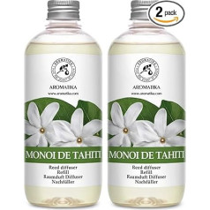 Наполнитель для комнатного ароматического диффузора Monoi de Tahiti 2 x 500 мл - Набор наполнителей для ароматического диффузора - Наполнитель для т