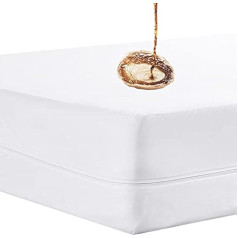 Водонепроницаемый чехол для матраса 90 x 200 см на молнии Защита матраса Водонепроницаемый чехол для матраса 90 x 200 см Защита матраса от влаги 