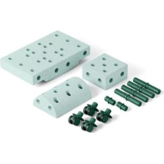Modu. Модель 14-Piece Starter Set Modu Playsystem Curiosity от 0-6 лет Ocean Mint / Forest Green
