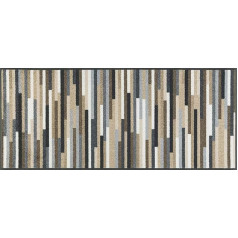 Придверный коврик wash+dry Mikado Stripes, 60 x 140 см, моющийся, для использования внутри и снаружи помещений