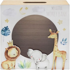 The Leonardo Collection LP49280 Little Moments Копилка для денег для детей, детская копилка, 18 x 18 x 6 см